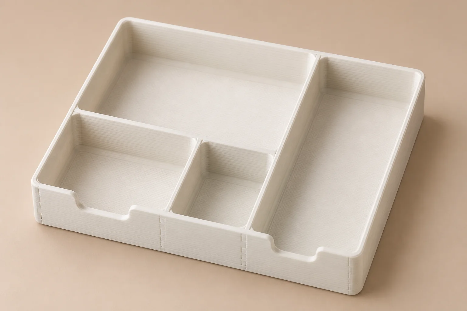 Organizador modular de gaveta — Exemplo conceptual
