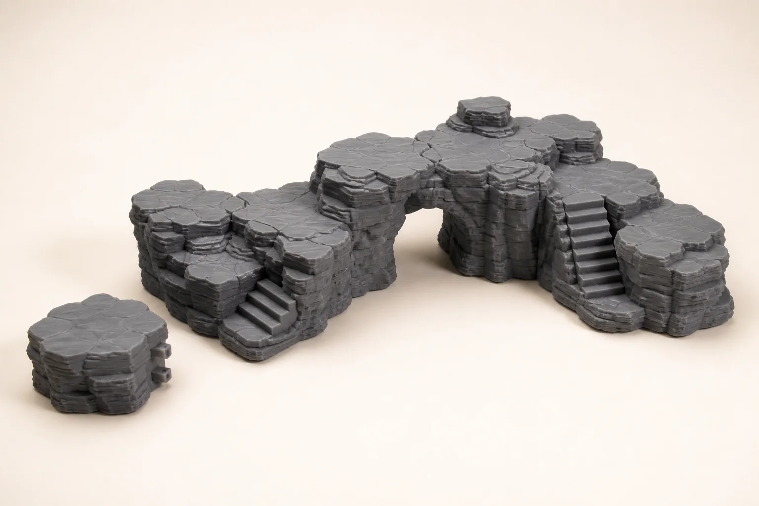 Cenário modular para jogos de mesa — Conceito visual