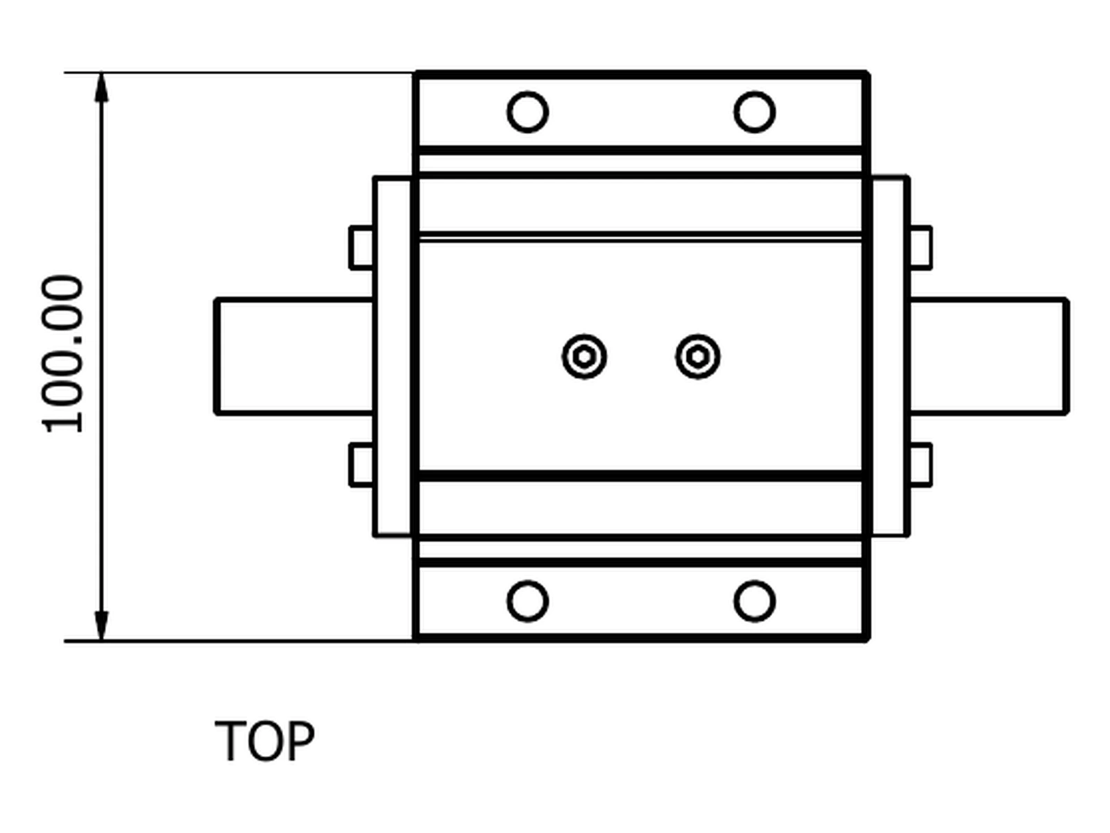 Dessin technique — Support compact de roulements pour arbre — 3