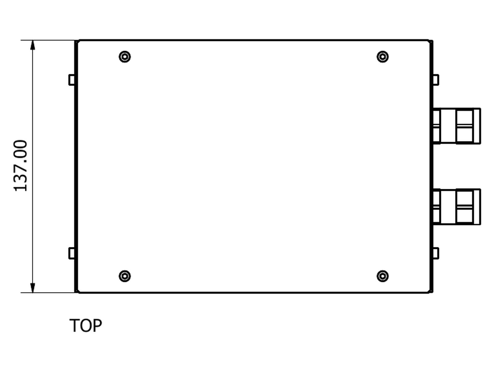 Dessin technique — Boîtier de contrôleur en tôle — 3
