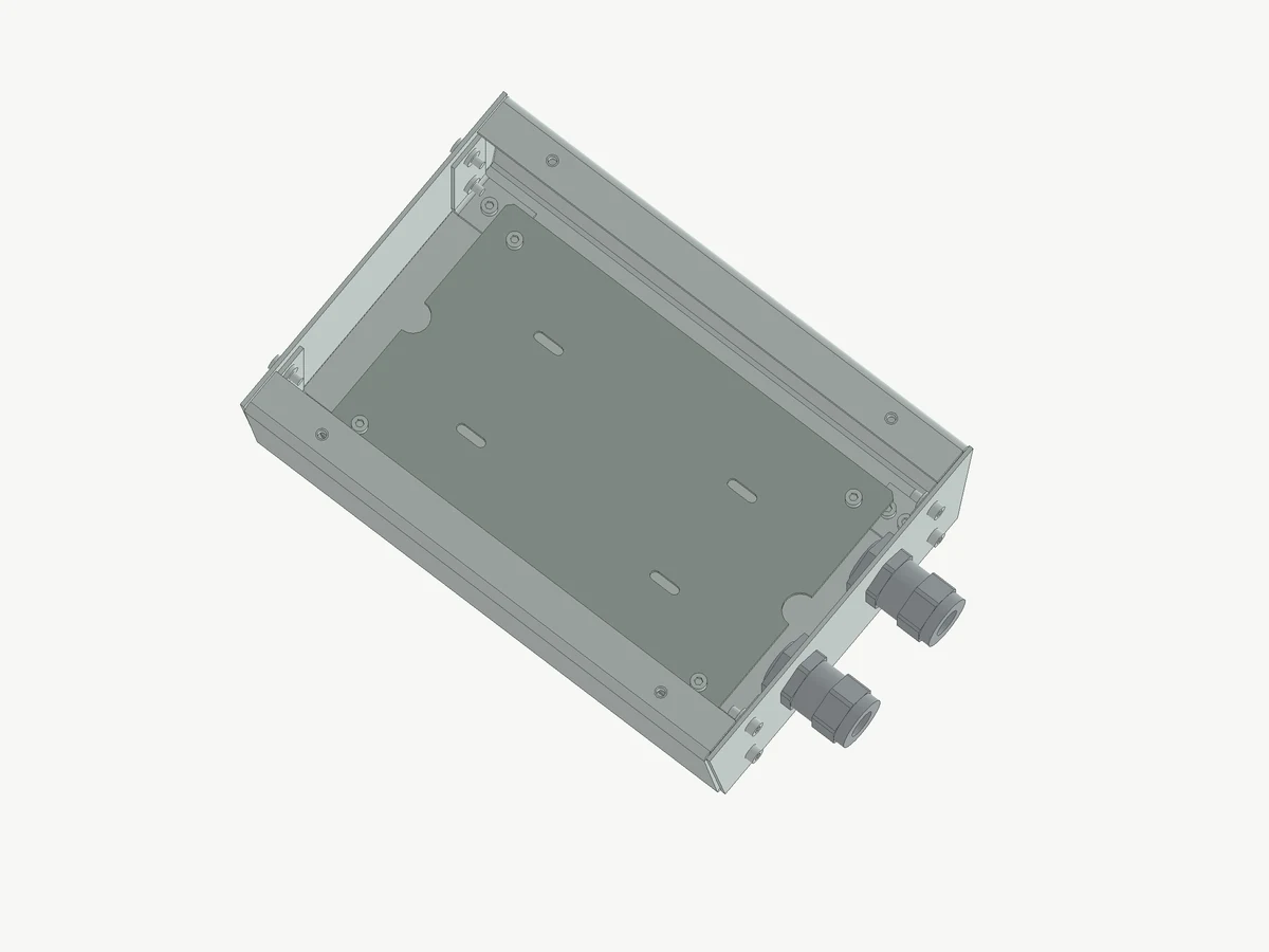 Boîtier du contrôleur ouvert montrant la platine de montage électronique amovible