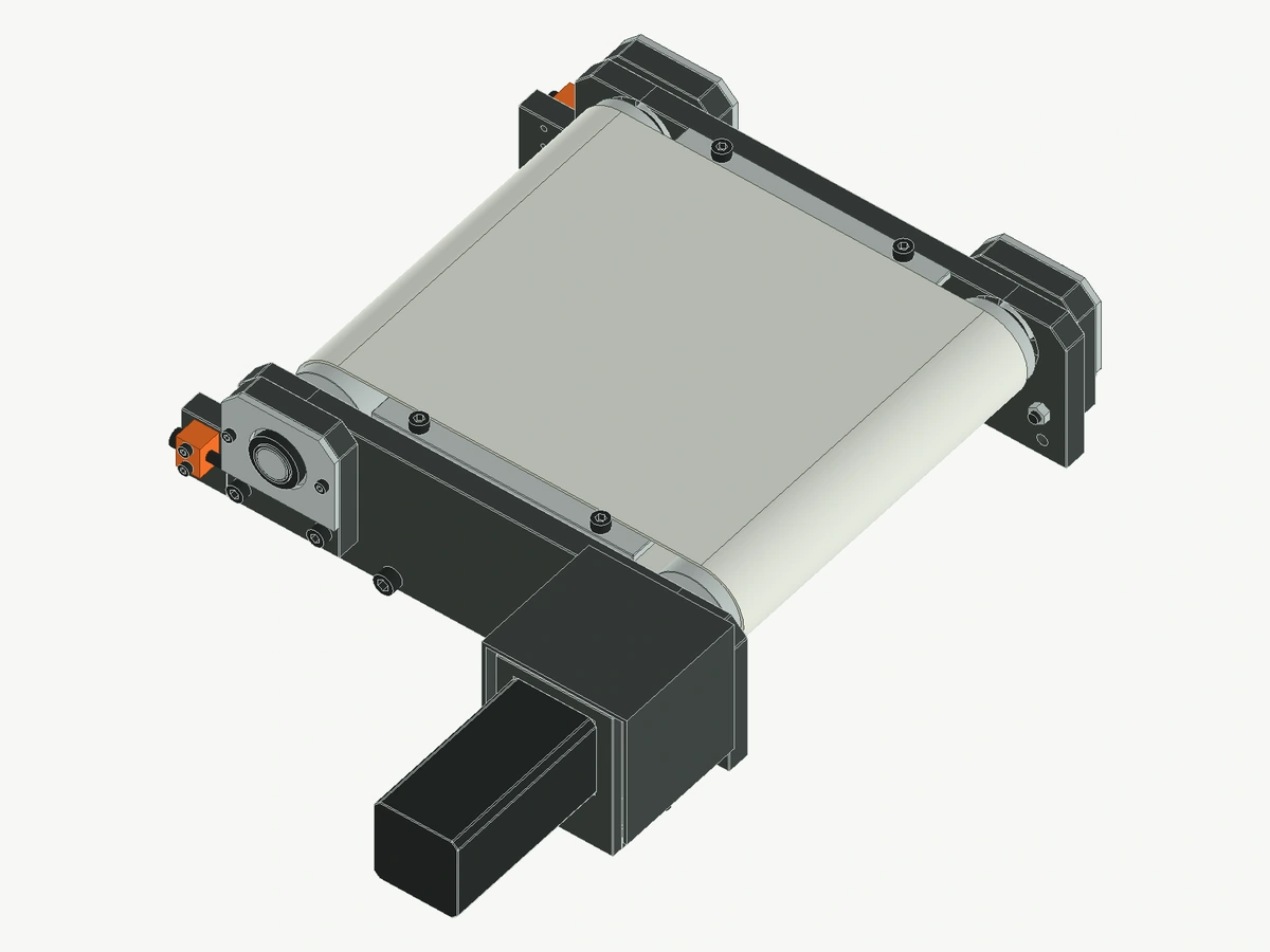 Module de transfert assemblé avec entraînement sous capot